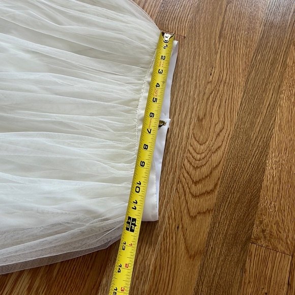 NWT BHLDN Leena Tulle Midi Skirt Ivory Sizes 0, 2, 4, - Picture 11 of 17